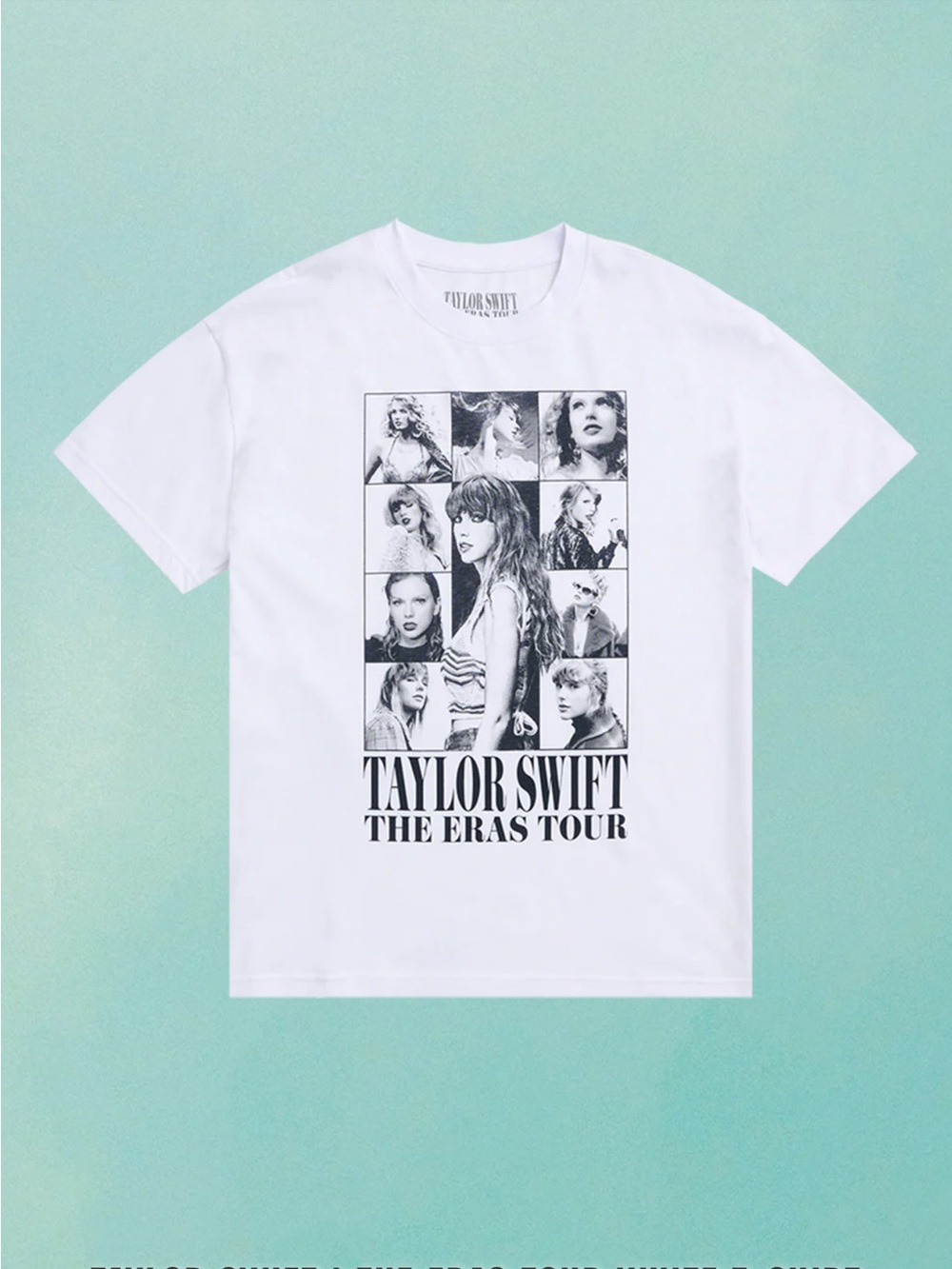 Taylor Swift White The Eras Tour Photo Grid Graphic Tee XS